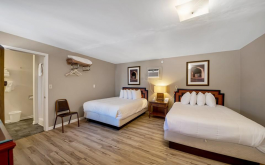 2 Queen Beds (w/ Hide-A-Bed)